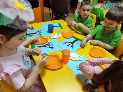 Открита практика по изобразително изкуство втора група "Слънчо" - ДГ Надежда - Плевен