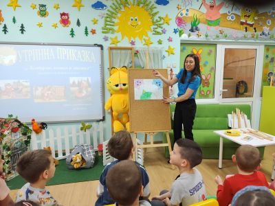 Открита практика по изобразително изкуство в четвърта група "Звездичка" - ДГ Надежда - Плевен