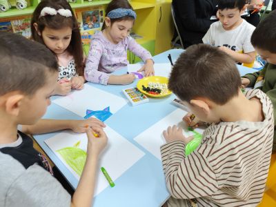 Открита практика по изобразително изкуство в четвърта група "Звездичка" - ДГ Надежда - Плевен